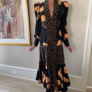 Acker Elton Dress - Floral, Silk